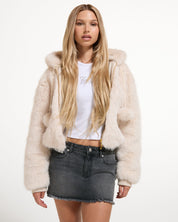 Hadi Faux Fur Jacket Natural Fur