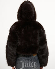 Hadi Faux Fur Jacket Java
