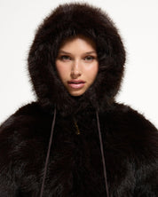 Hadi Faux Fur Jacket Java