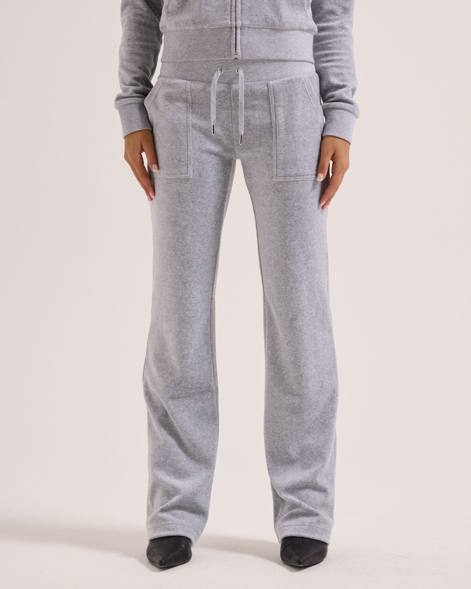 Classic Velour Del Ray Pant Silver Marl - Juicy Couture Scandinavia