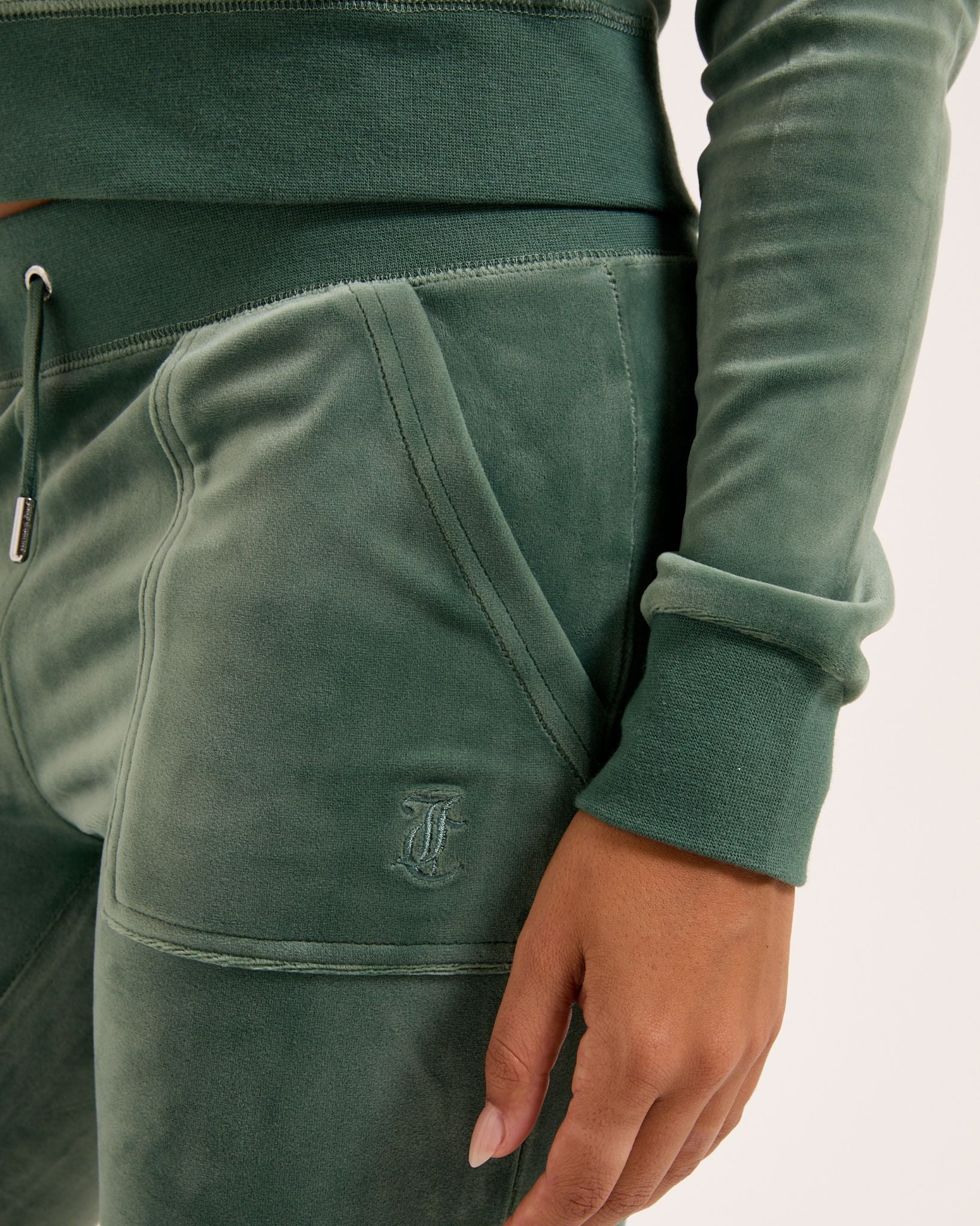 Classic Velour Del Ray Pant Duck Green - Juicy Couture Scandinavia