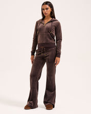 Classic Velour Robertson Zip Hoodie Java Gold - Juicy Couture Scandinavia