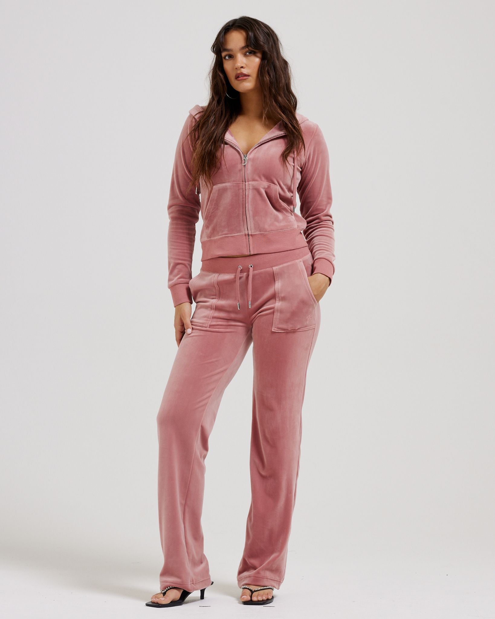 Classic Velour Del Ray Pant Withered Rose