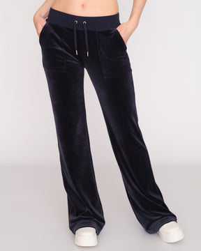 Classic Velour Layla Low Rise Pocket Flare Night Sky - Juicy Couture Scandinavia