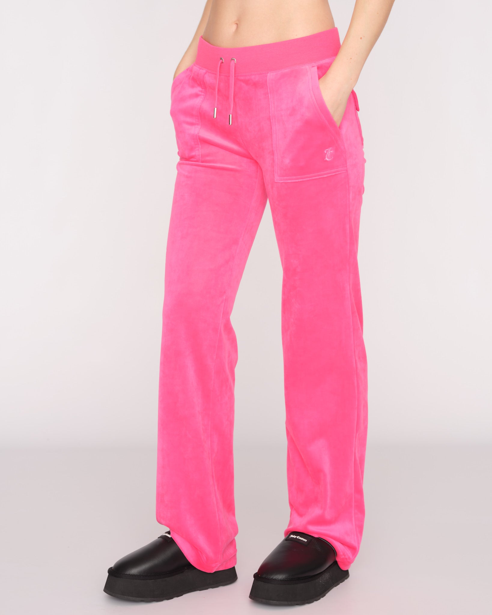 Classic Velour Del Ray Pant Pink Glo - Juicy Couture Scandinavia