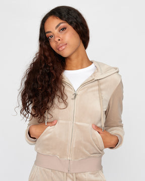 Classic Velour Robertson Zip Hoodie String - Juicy Couture Scandinavia