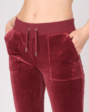 Classic Velour Del Ray Pant Tawny Port - Juicy Couture Scandinavia