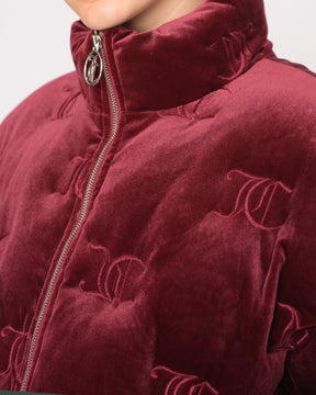 Madeline Mono Puffa Jacket Tawny Port - Juicy Couture Scandinavia