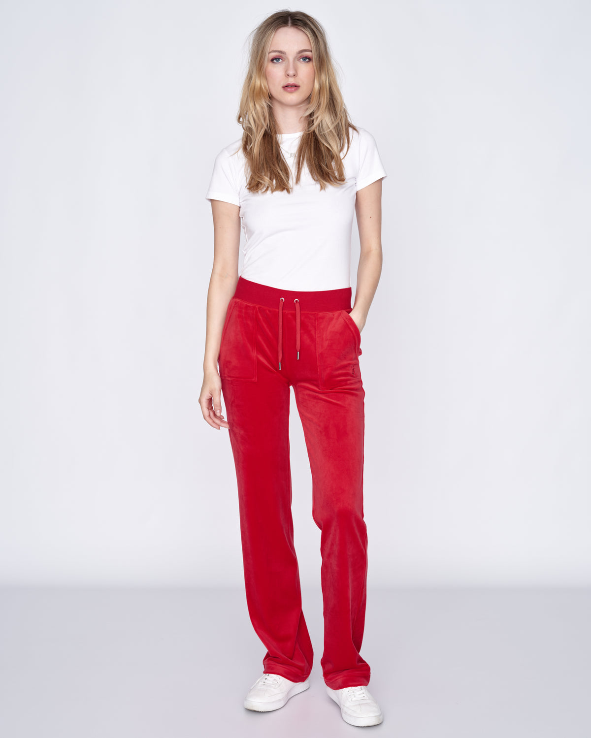 Classic Velour Del Ray Pant Astor Red - Juicy Couture Scandinavia