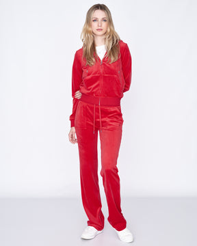 Classic Velour Robertson Zip Hoodie Astor Red - Juicy Couture Scandinavia