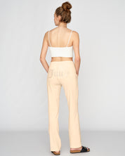Tina Diamante Classic Velour Pant Beach Sand - Juicy Couture Scandinavia
