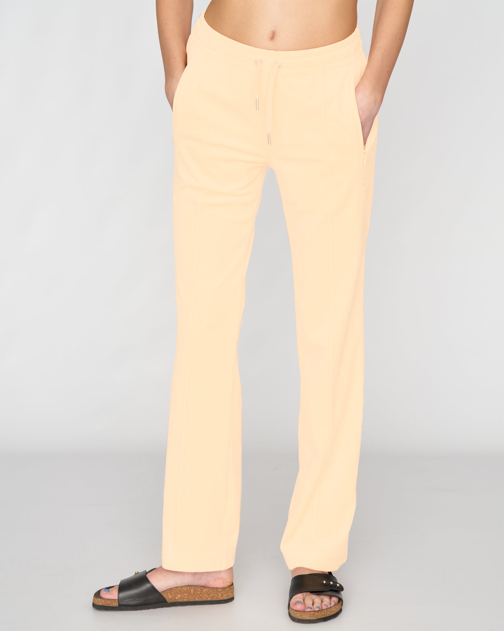Tina Diamante Classic Velour Pant Beach Sand - Juicy Couture Scandinavia