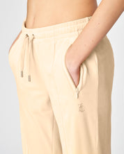 Tina Diamante Classic Velour Pant Beach Sand - Juicy Couture Scandinavia