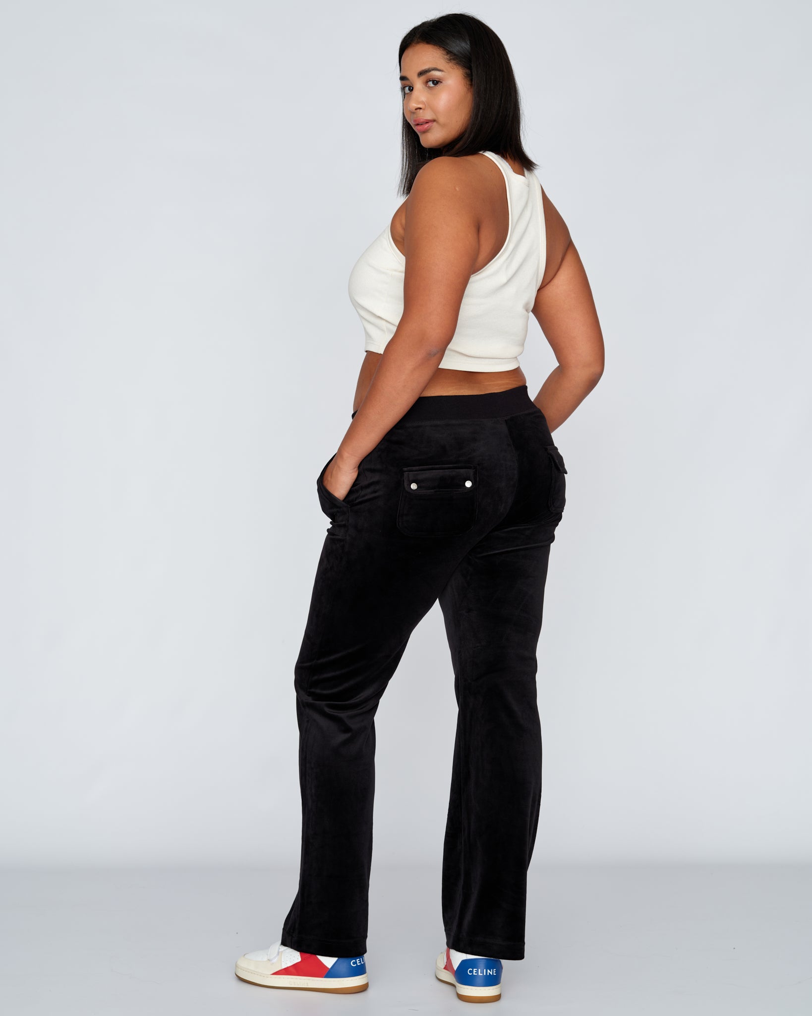 Classic Velour Del Ray Pant Black - Juicy Couture Scandinavia