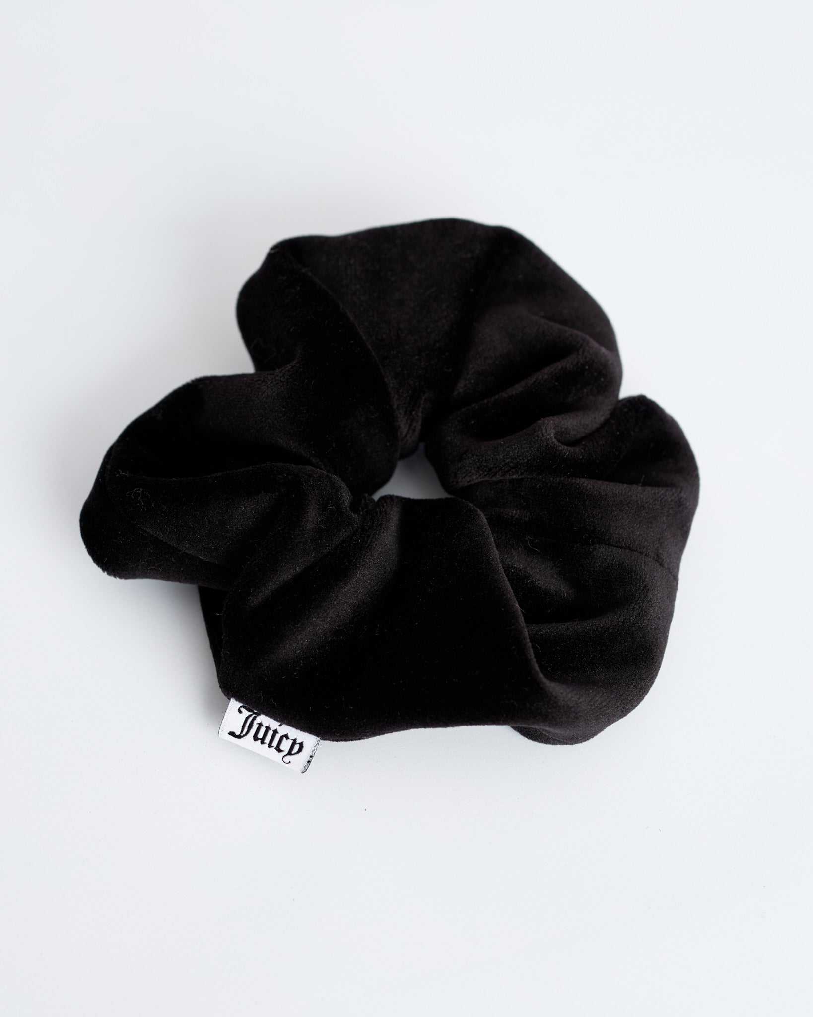Pam Plain Velour Scrunchie Black - Juicy Couture Scandinavia