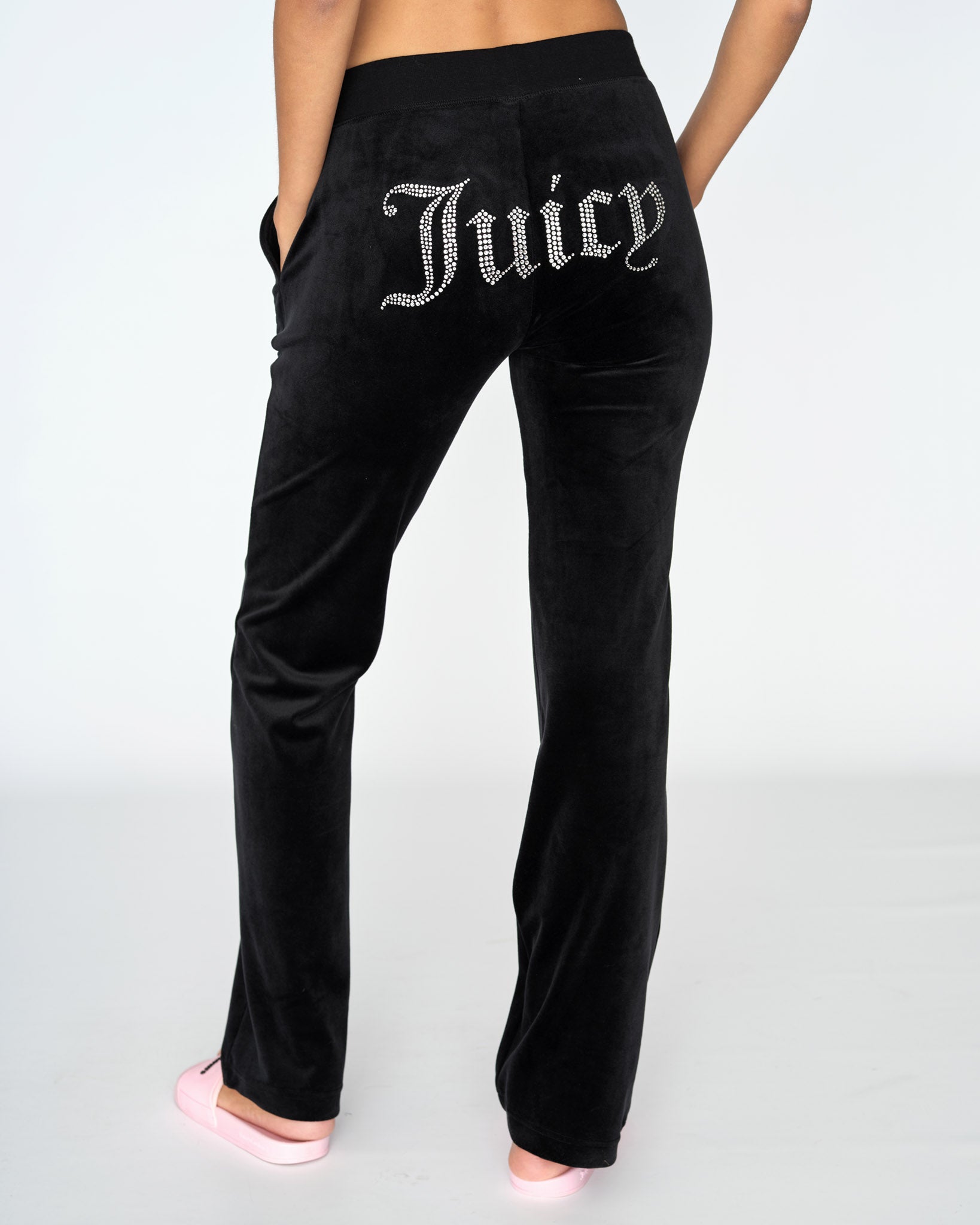 Classic Velour Diamante Del Ray Pant Black - Juicy Couture Scandinavia