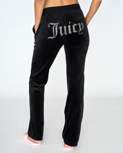Classic Velour Diamante Del Ray Pant Black - Juicy Couture Scandinavia