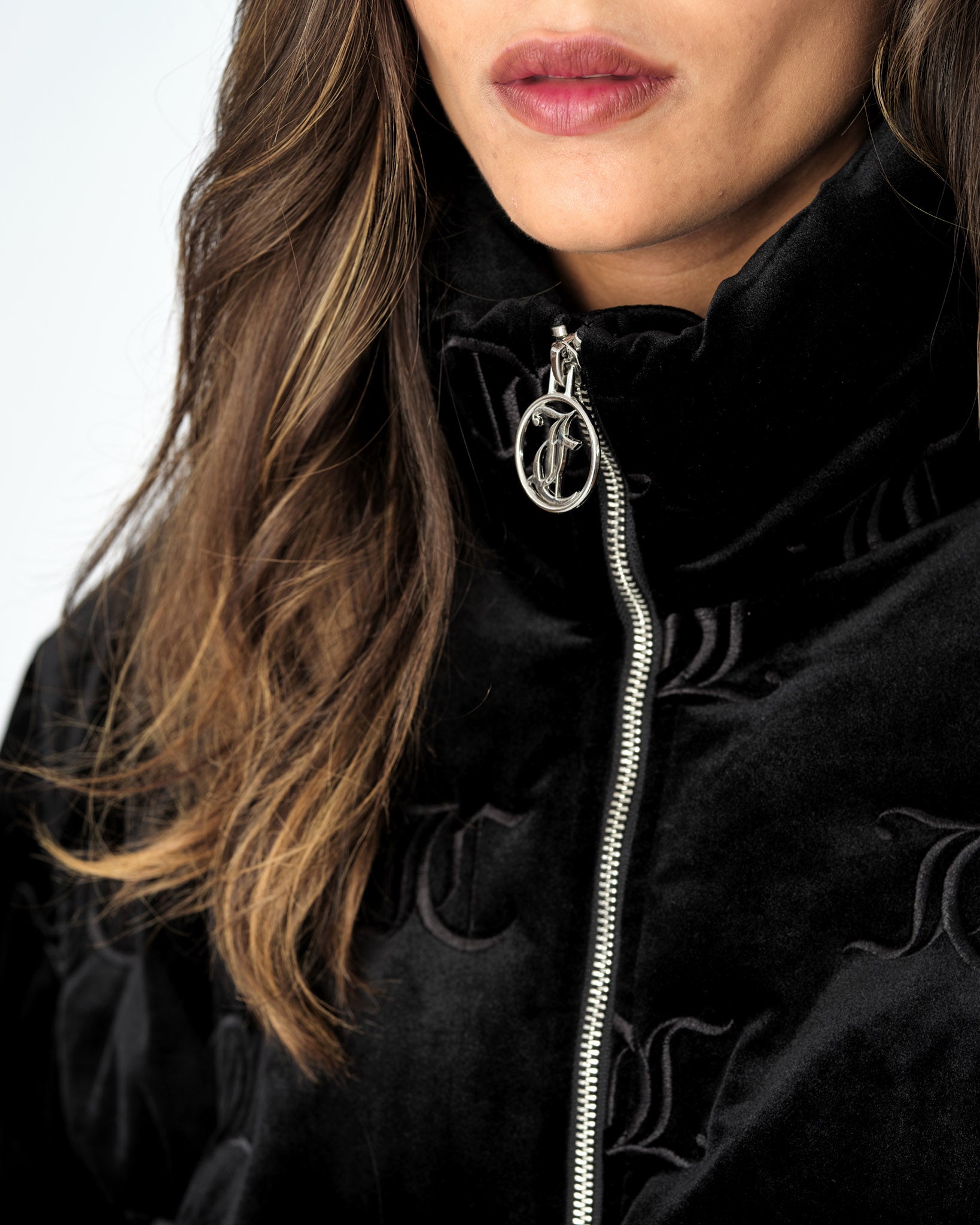 Madeline Mono Puffa Jacket Black - Juicy Couture Scandinavia