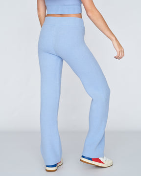 Rose Knitted Rib Zip Charm Pant Della Robia Blue - Juicy Couture Scandinavia