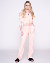 Robertson Classic Velour Zip Hoodie Pale Pink - Juicy Couture Scandinavia
