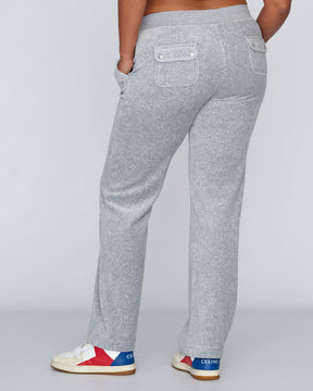 Classic Velour Del Ray Pant Silver Marl - Juicy Couture Scandinavia