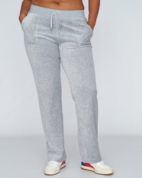 Classic Velour Del Ray Pant Silver Marl - Juicy Couture Scandinavia