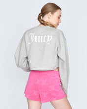 Josie Cropped Jumper Silver Marl - Juicy Couture Scandinavia