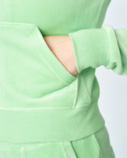 Classic Velour Robertson Zip Hoodie Summer Green - Juicy Couture Scandinavia